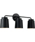 Pratt 3-Light Vanity Matte Black