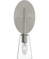 Jheni 1-Light Wall Sconce with Clear Glass Shades Brushed Nickel