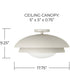 Jensen 1-Light Semi-Flush Taupe