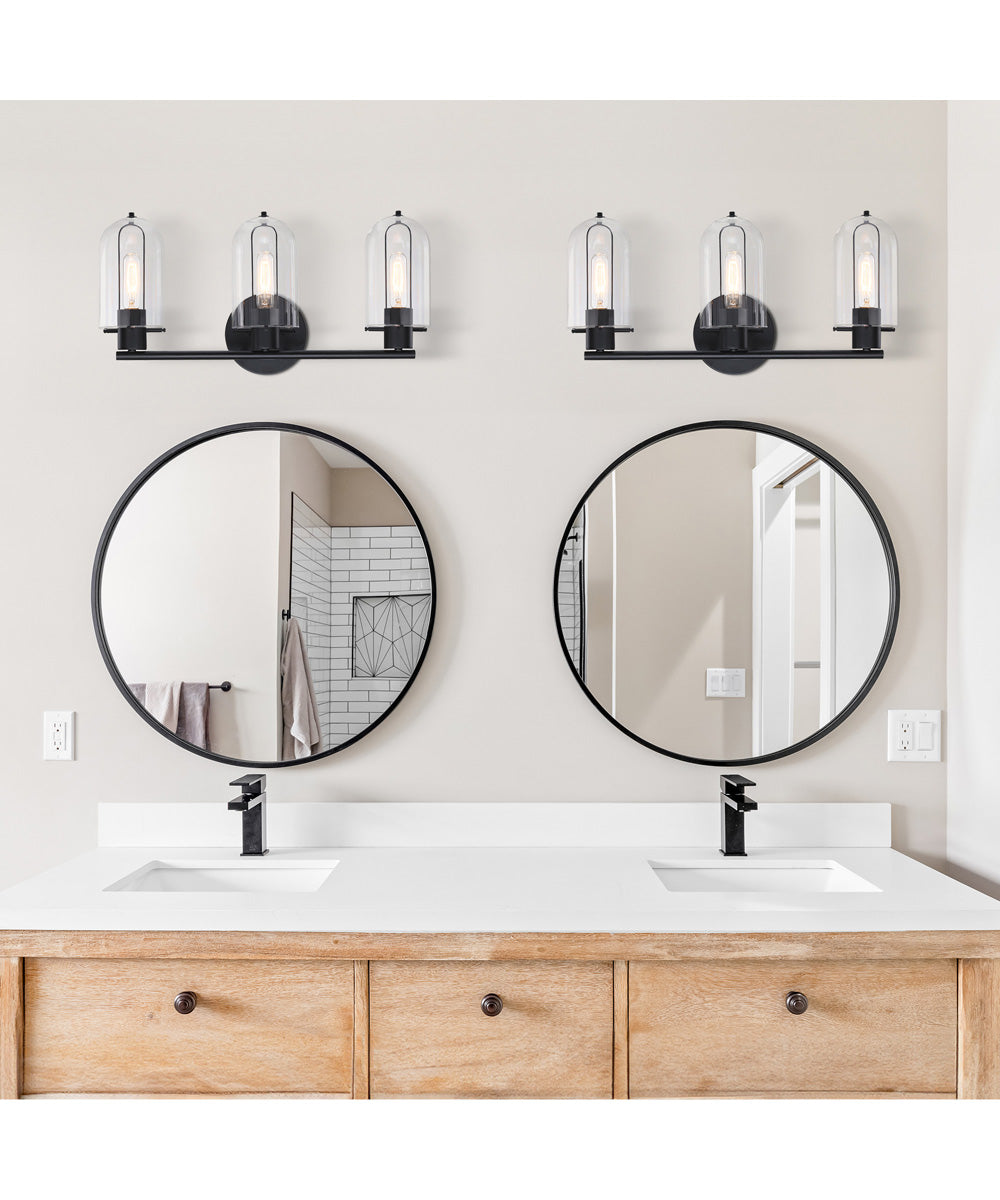Skylar 3 Light Vanity Matte Black