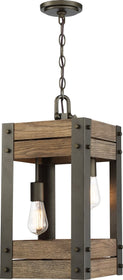 11"W Winchester 2-Light Pendant Bronze