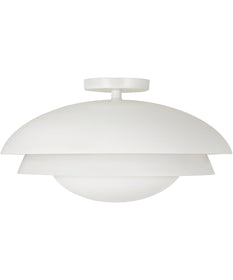 Jensen 1-Light Semi-Flush Matte White
