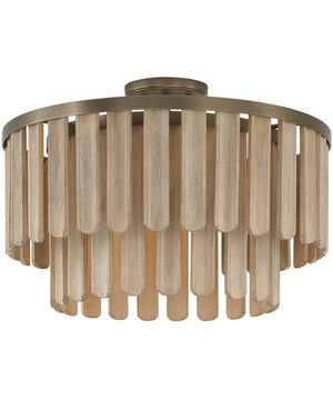 Jada 1-Light Semi-Flush Dark Brass