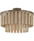 Jada 1-Light Semi-Flush Dark Brass