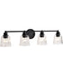 Grayson 4-Light Vanity & Wall Matte Black