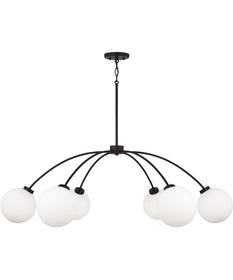 Amos 6-Light Chandelier Black Iron