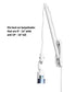 8"W The MAST 1 Light Wall Arm Converts Your Lampshade to a Wall Pendant White