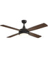 Quattro 52 inch 4-Blade Fan w LED Black