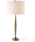 Modern Table Lamp with Crystal in Antique Brass