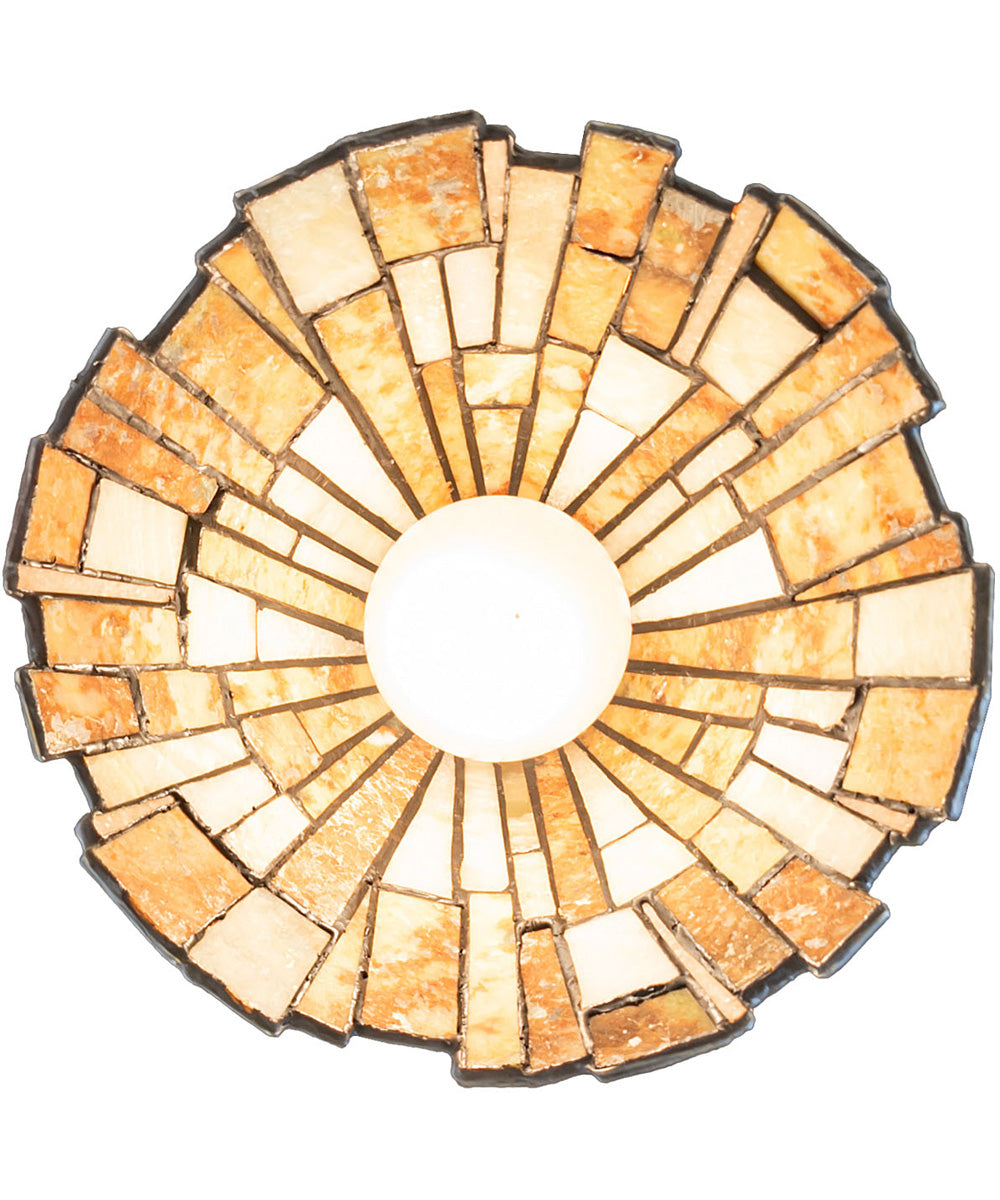 8" Wide DeLighta Jadestone Flushmount