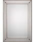 24x34" Wall Mirror Metallic Bronze with Groove Texture