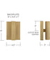 Ian 2-Light Sconce Aged Brass