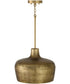 Myriah 1-Light Pendant Tibetan Hammered Brass