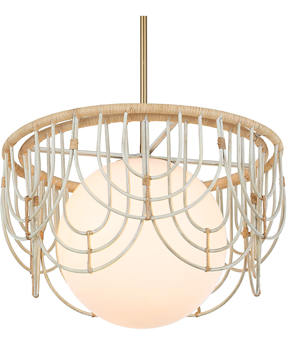 Arches 1 Light Rattan Pendant