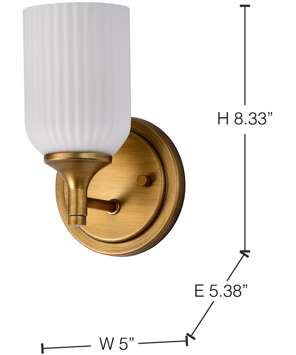 Solara 1-Light Vanity & Wall Natural Brass