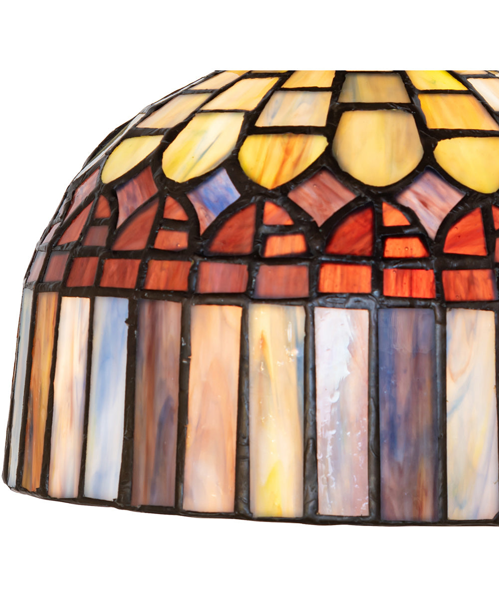 8" Wide Tiffany Candice Flushmount