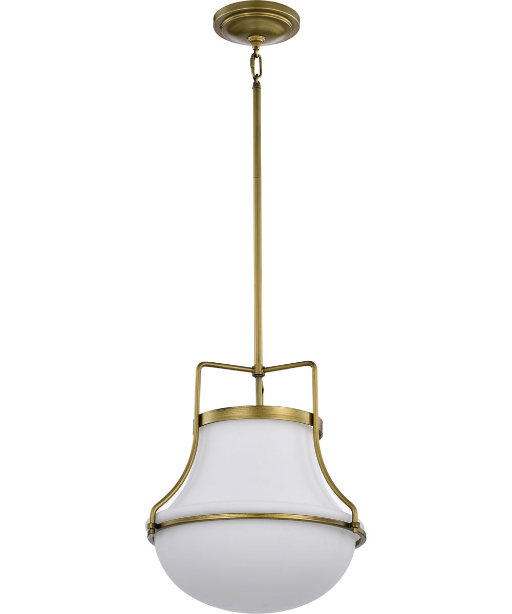 Valdora 1-Light Pendant Natural Brass
