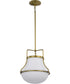 Valdora 1-Light Pendant Natural Brass