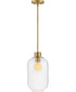 Greer 1-Light Small Pendant in Lacquered Brass