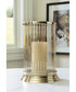 Aavinson Candle Holder Amber/Gold