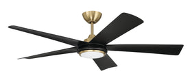 Frye 52" 5-Blade Indoor ceiling Fan 1-Light Fan Satin Brass
