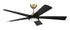 Frye 52" 5-Blade Indoor ceiling Fan 1-Light Fan Satin Brass