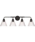 Pleated 4-Light Lighting Flat Black