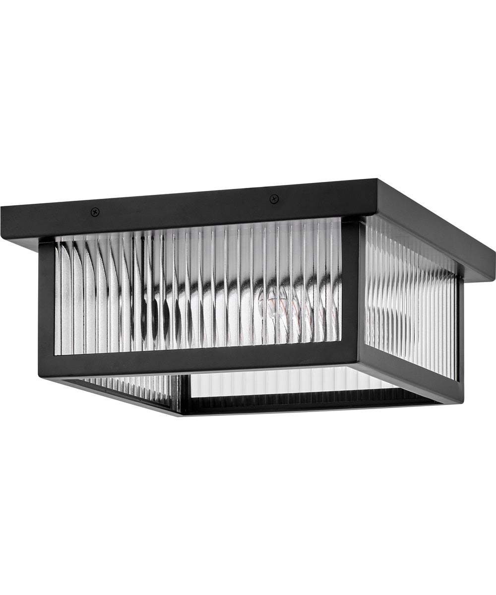 Torrent 2-Light Medium Flush Mount in Black