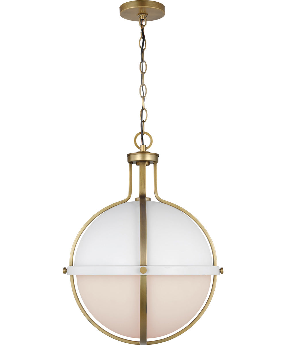 Lincoln 1-Light Pendant Matte White