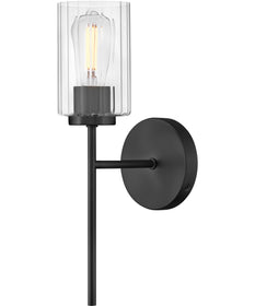Leta 1-Light Medium Single Light Sconce in Black