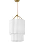 Gwen 4-Light Large Pendant in Lacquered Brass