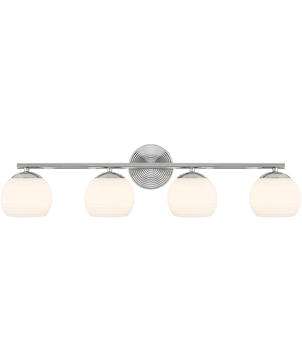 Moon Breeze 4 Light Vanity Polished Nickel