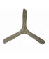 60" Edge Coastal 3-Blade Indoor/Outdoor Ceiling Fan Aged Pewter with Light Grey Weathered Oak Blades with Remote