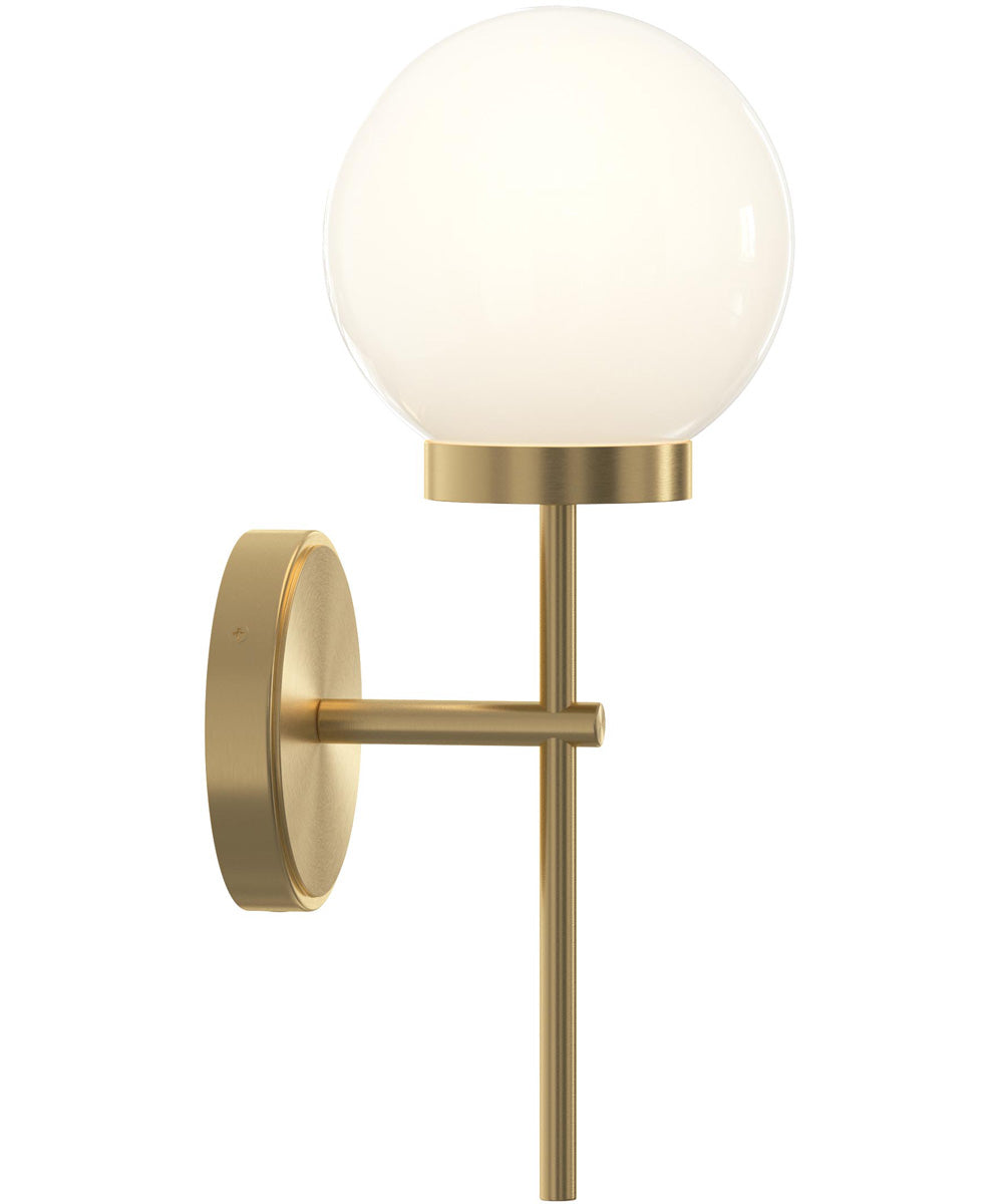 Rigsby 1-Light Wall Sconce Matte Black and Brushed Gold