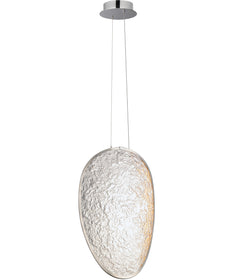Moonscapes Single LED Pendant Polished Chrome