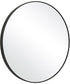 34x34" Wall Mirror in Satin Black