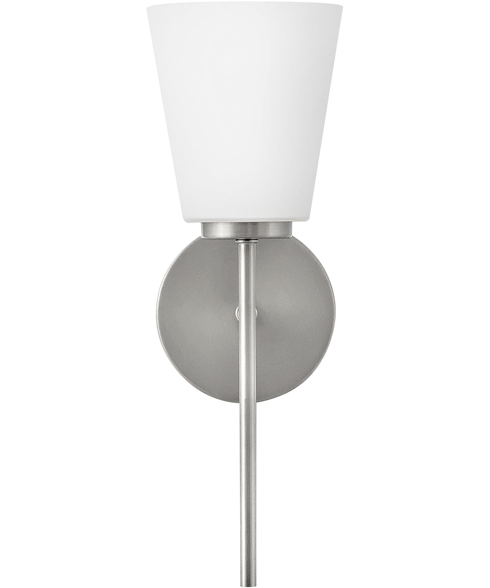 Bri 1-Light Medium Single Light Vanity in Brushed Nickel