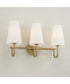 Averitt 3-Light Vanity Aged Brass