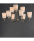 Hudson 9-Light Chandelier Satin Nickel