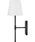 Beale 1-Light Medium Single Light Sconce in Black