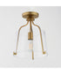 Bellmore 1-Light Pendant/Semi Flush Natural Aged Brass