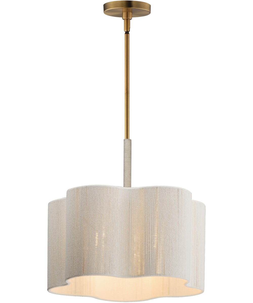 Corsica 3-Light Pendant Natural Aged Brass