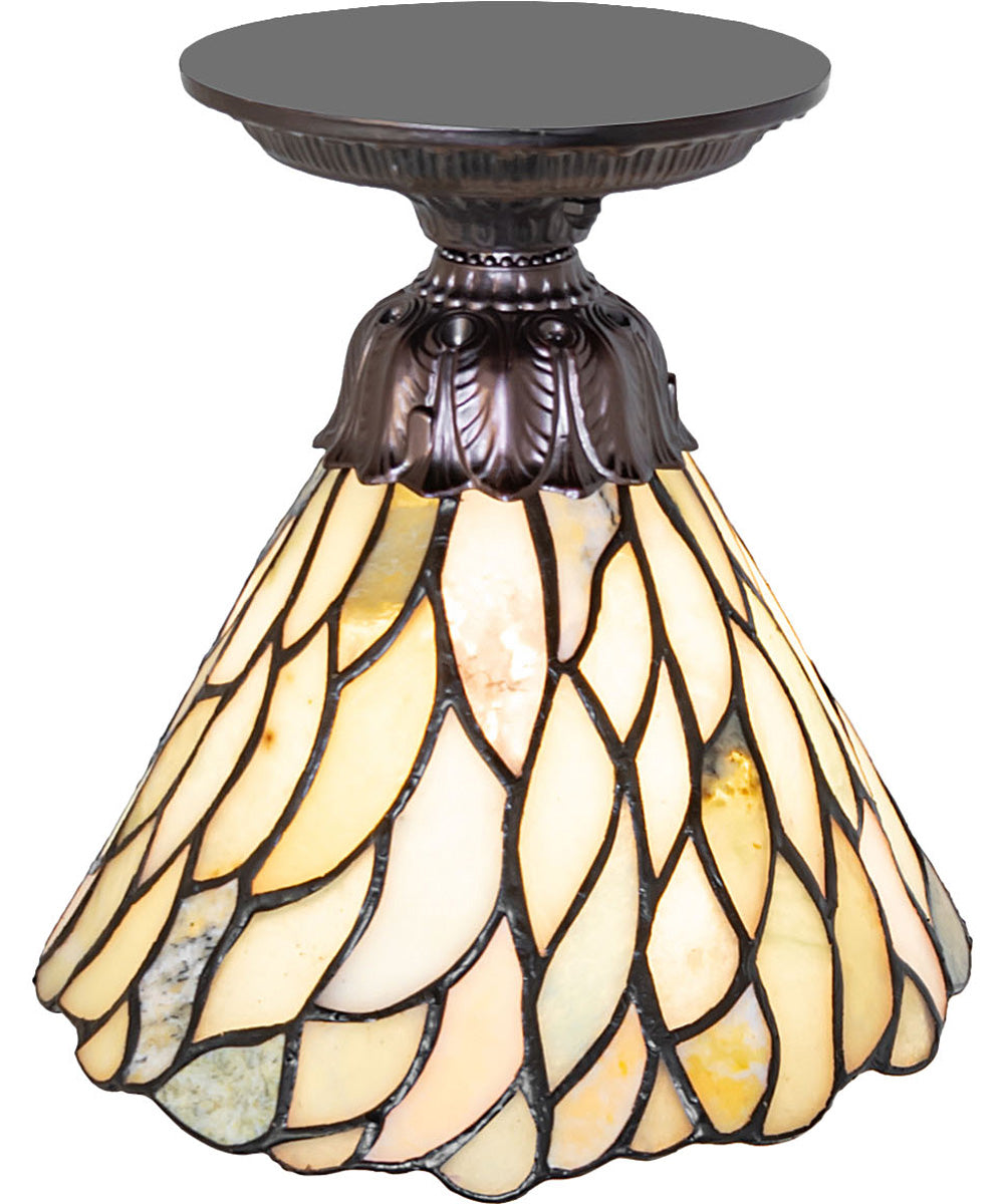 8" Wide Willow Jadestone Flushmount