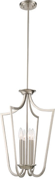 14"W Laguna 4-Light Pendant Brushed Nickel