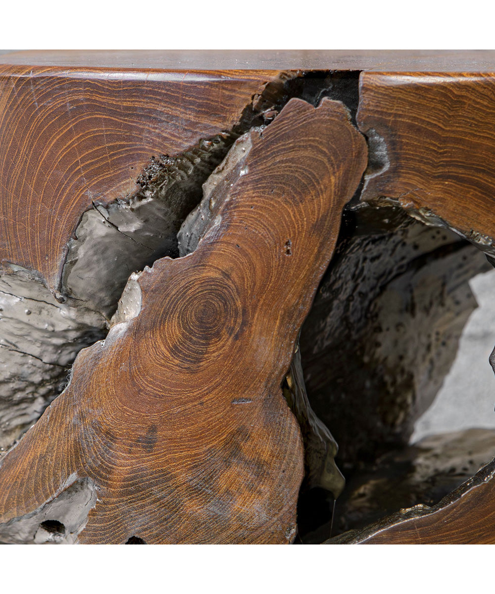 Rafe Wooden Accent Stool