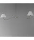 Saxon 2-Light Pendant Polished Nickel
