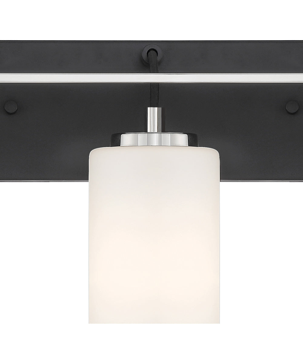 Prince St 3 Light Vanity Matte Black