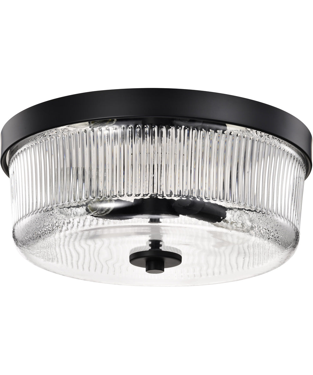 Grayson 2-Light Close-to-Ceiling Matte Black