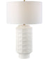 Window Pane White Table Lamp