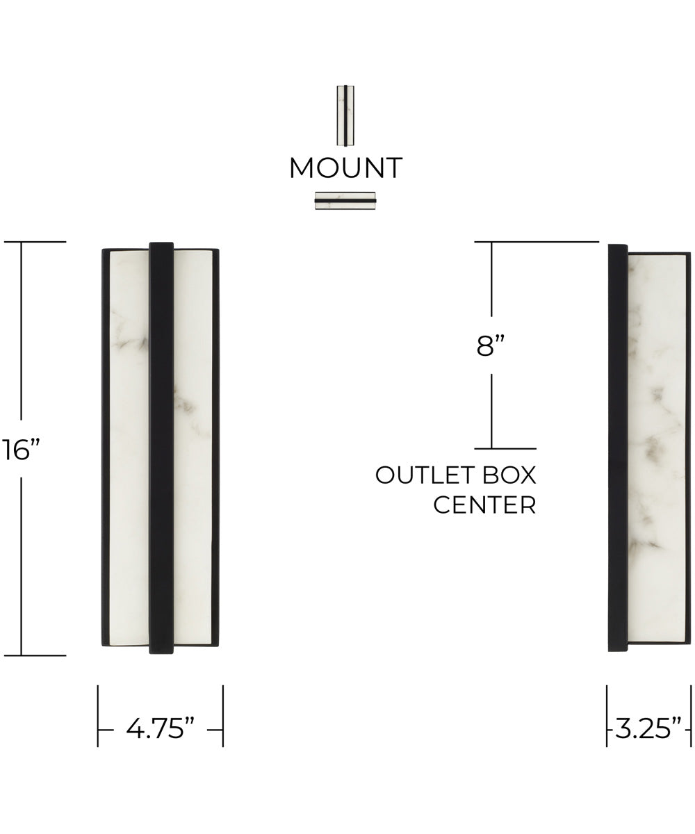 Noah 1-Light Sconce Matte Black